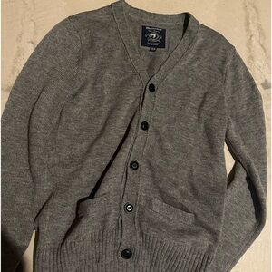 grey cardigan, unisex